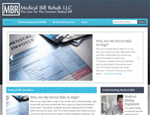 Tablet Screenshot of medicalbillrehab.com